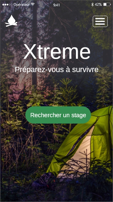 Maquette Xtreme - Adobe XD