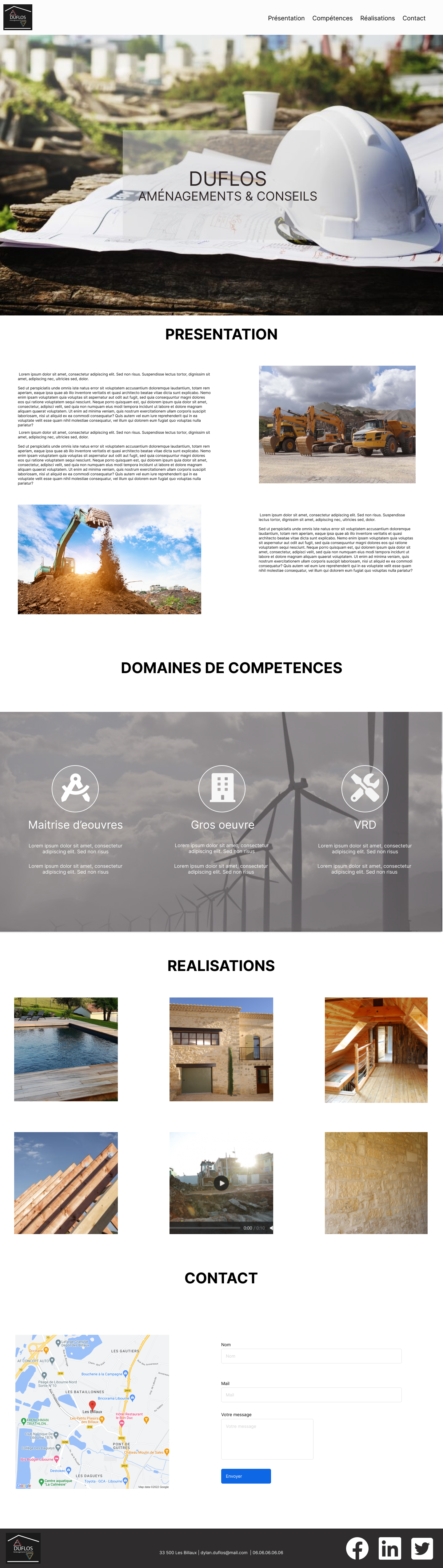 Site Duflos Aménagements et Conseils